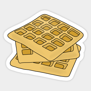 Delicious waffles Sticker